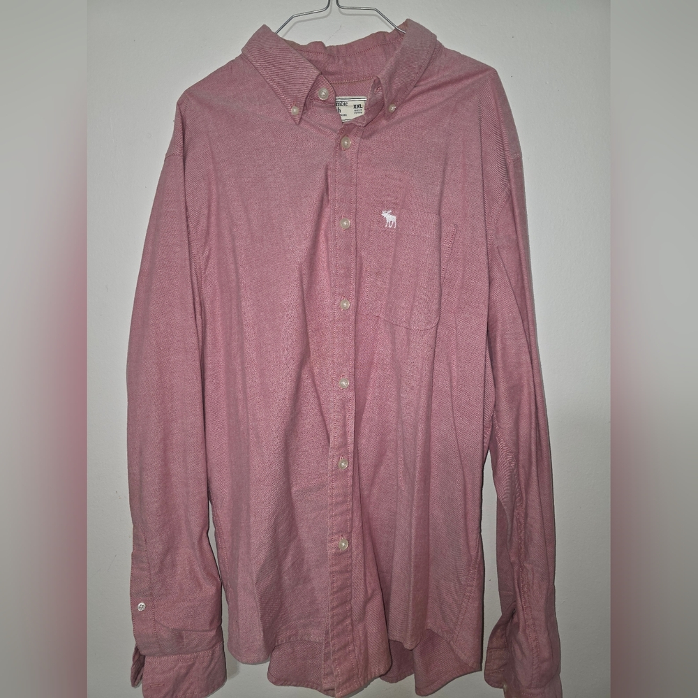 Men's Pink Button-Down Shirt